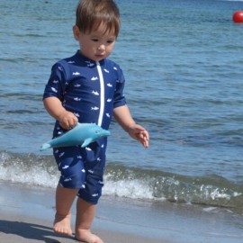 UV Schwimmanzug Blue Ocean - Kurzarm - Petit Crabe