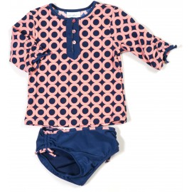 UV shirt en zwemshort Purple Dots