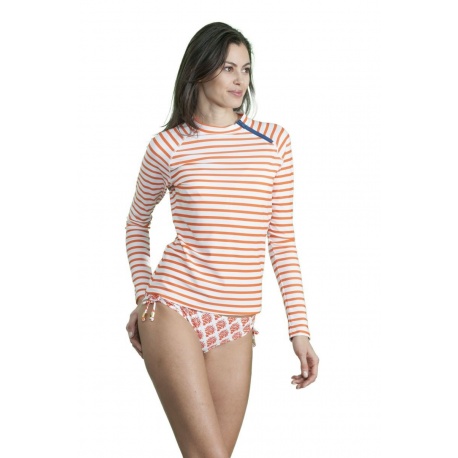  UV shirt orange stripe